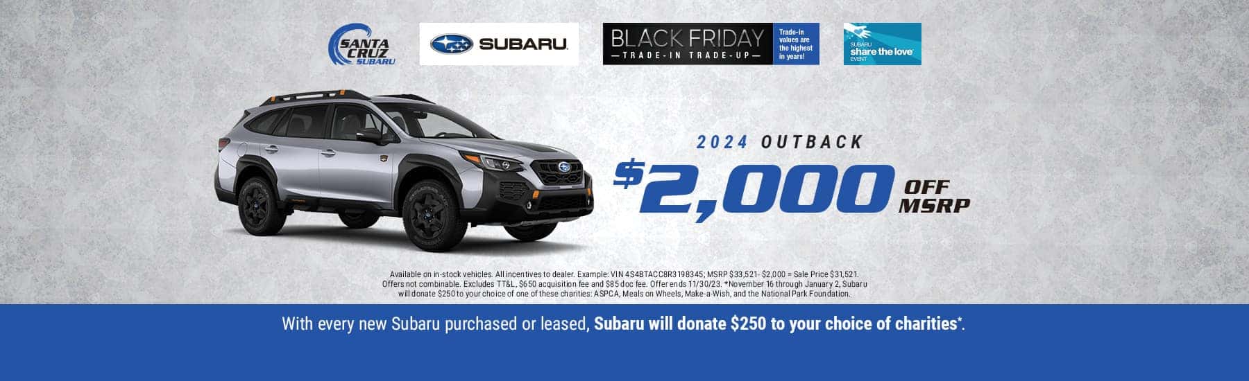 2024 Outback November offer