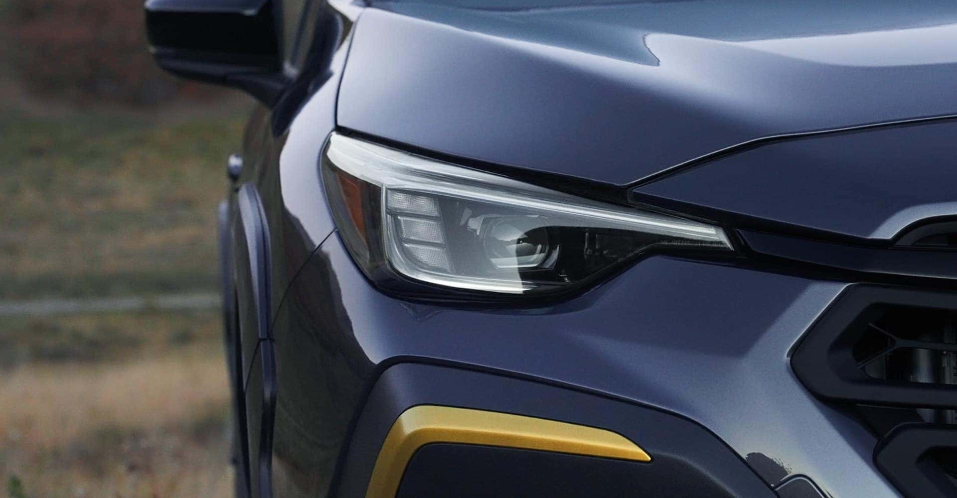 Close up of off headlight, 2025 Subaru Crosstrek