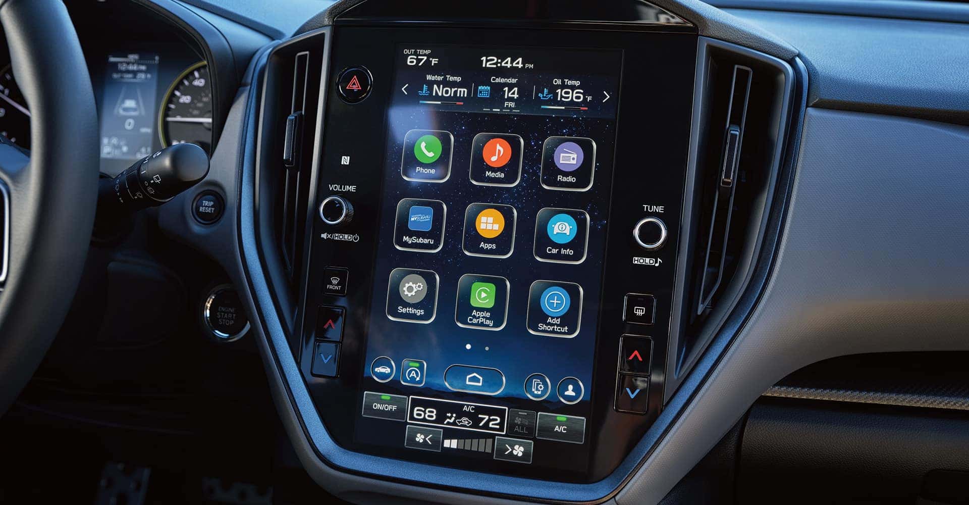 Photo of subaru crosstrek smart dashboard