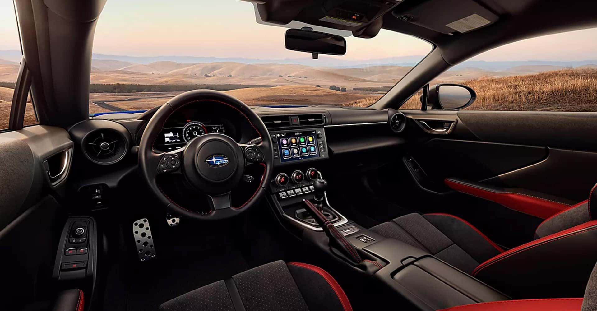 2025 BRZ black red interior