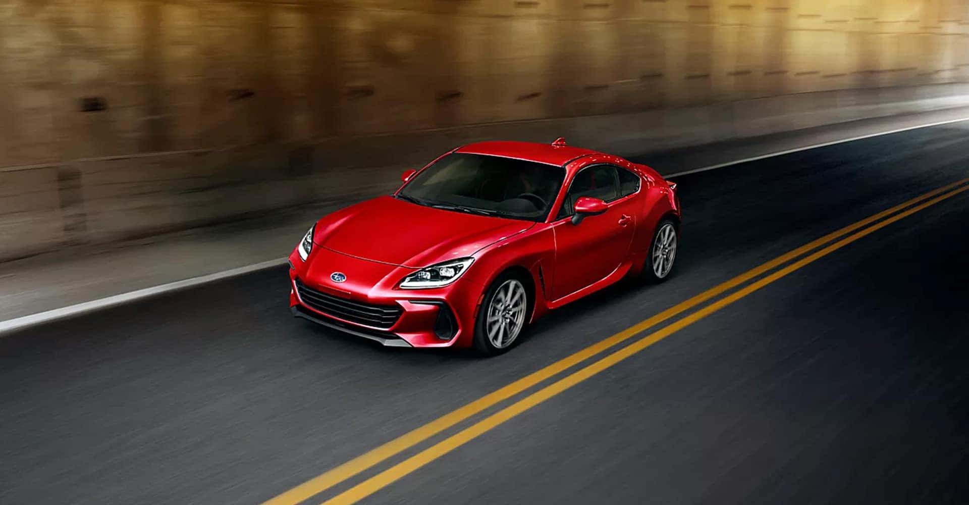 2025 BRZ red driving