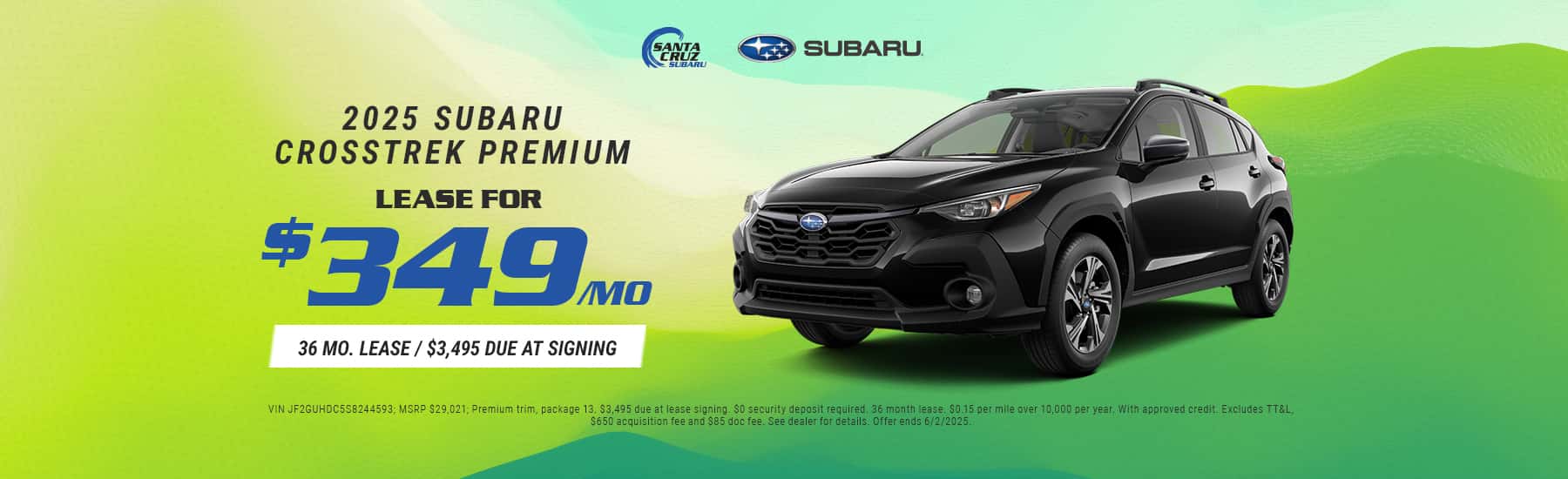 2025 Crosstrek Premium May offer