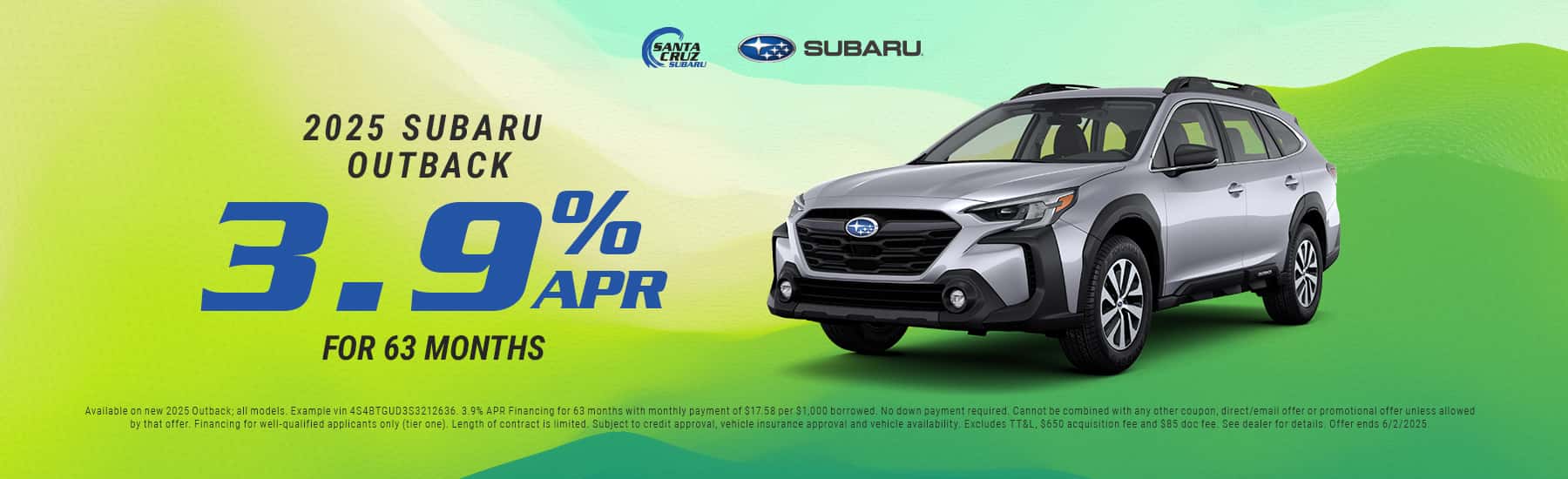 2025 Outback May offer