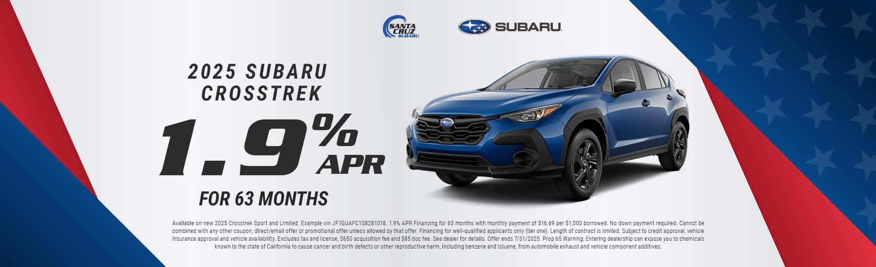 2025 Crosstrek July offer