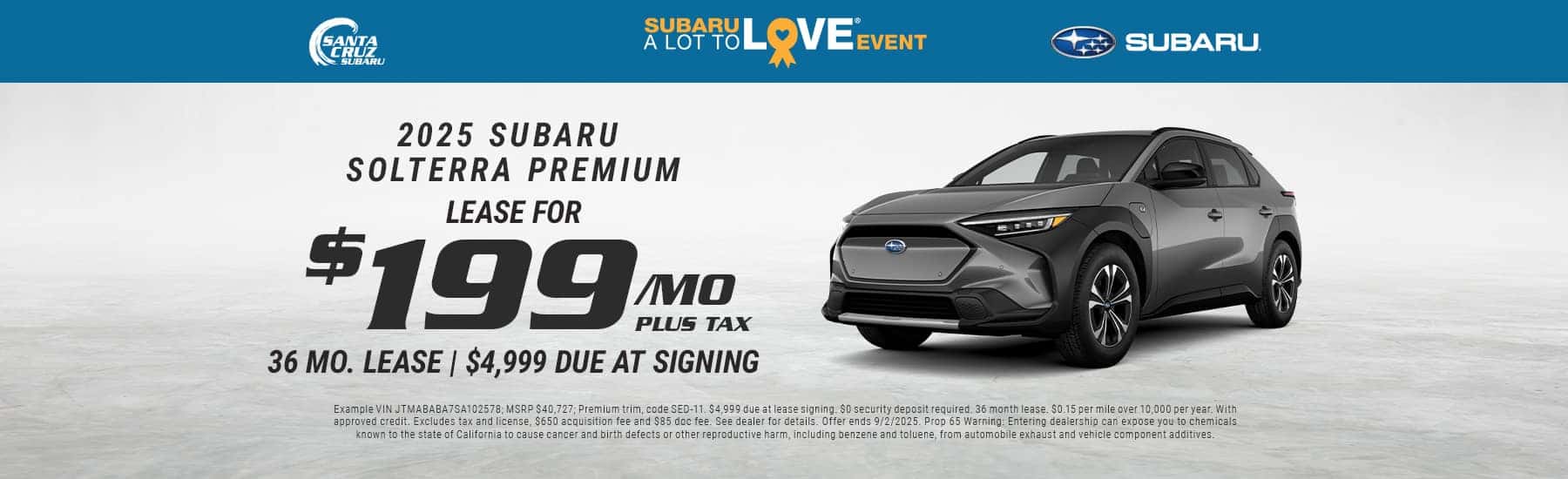 2025 Solterra Premium August offer