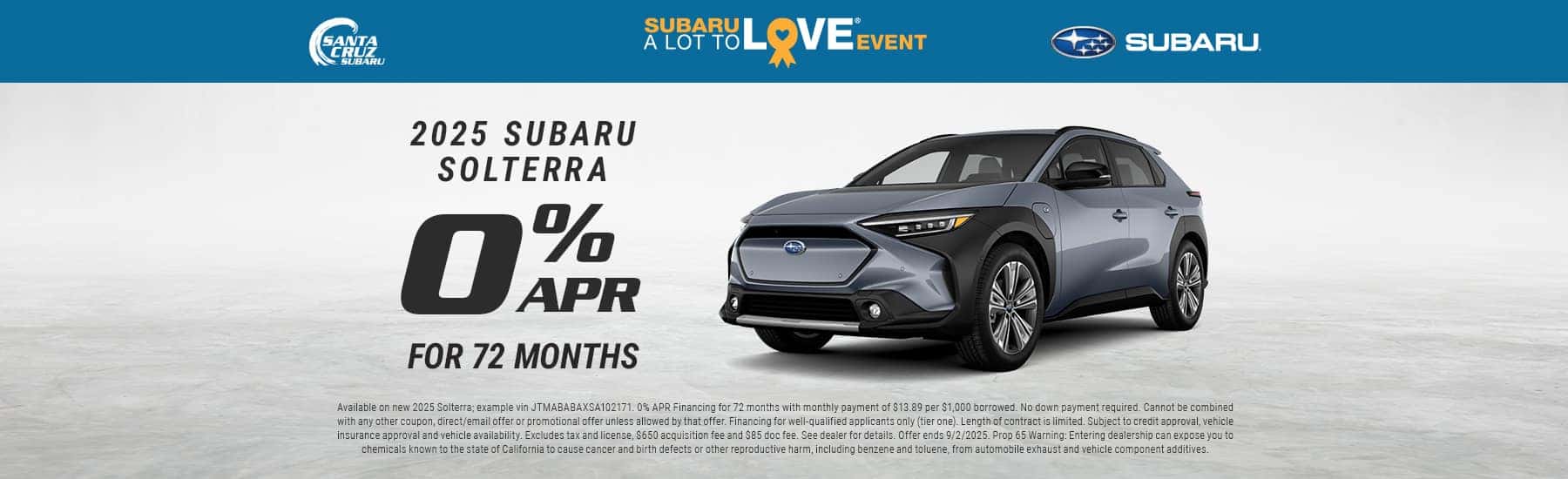 2025 Solterra August offer