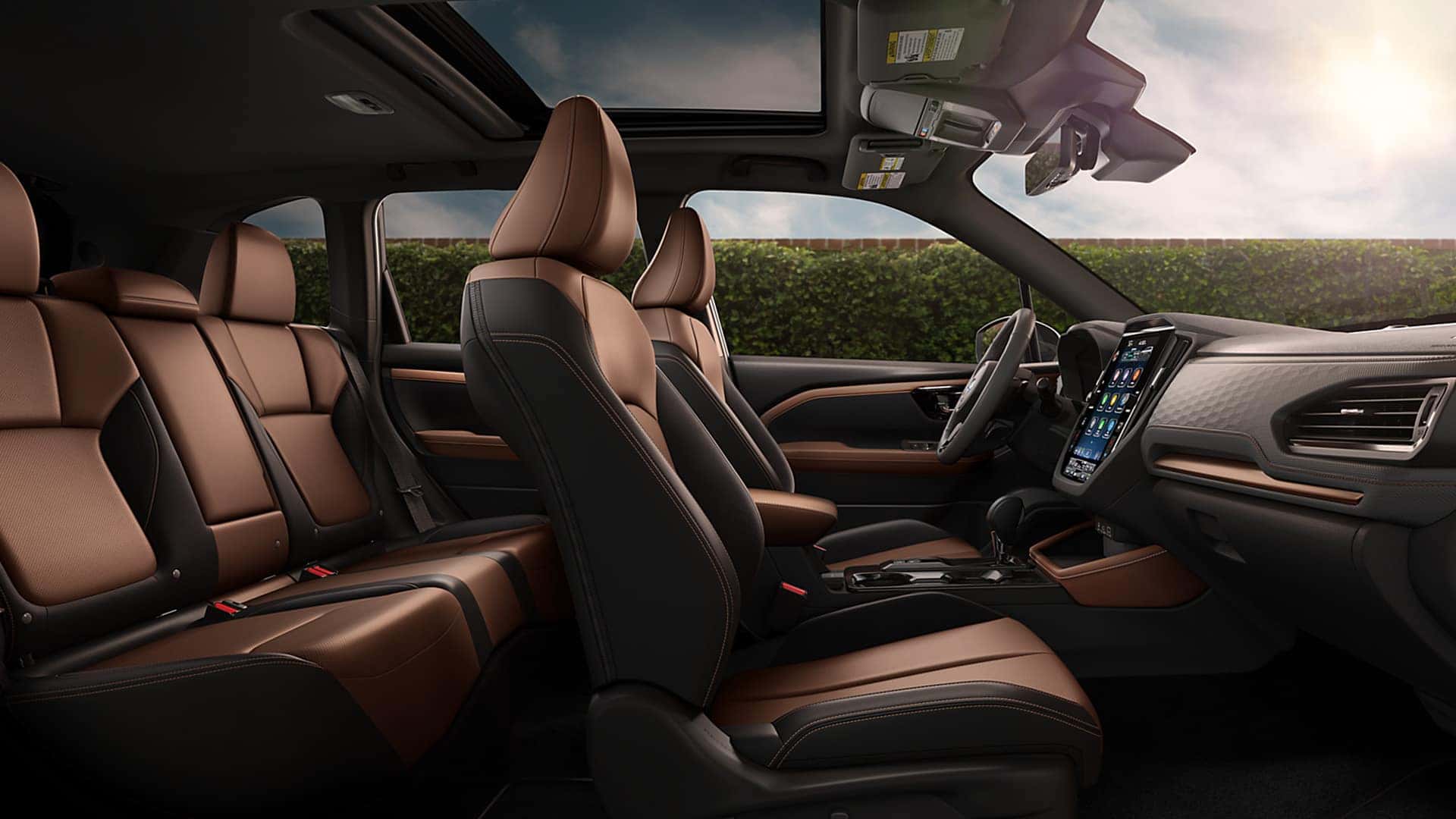 Brown and Black Interior Seating of 2026 Subaru Forester