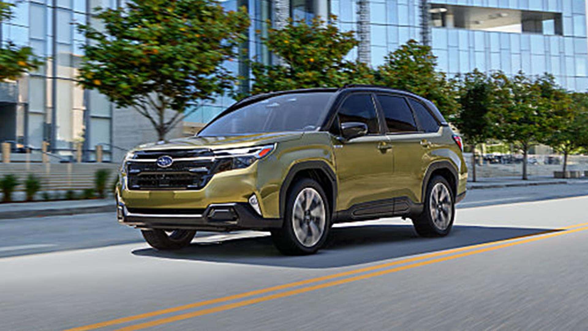 Green 2026 Subaru Forester Hybrid