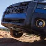 Closeup Subaru OutbackWilderness shown in Geyser Blue