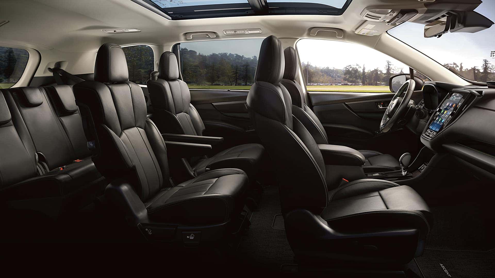 Empty interior of 2026 Subaru Ascent