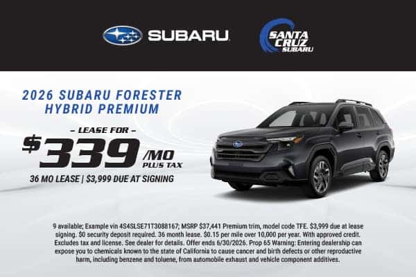 2026 Forester Hybrid Premium June 2026 offer