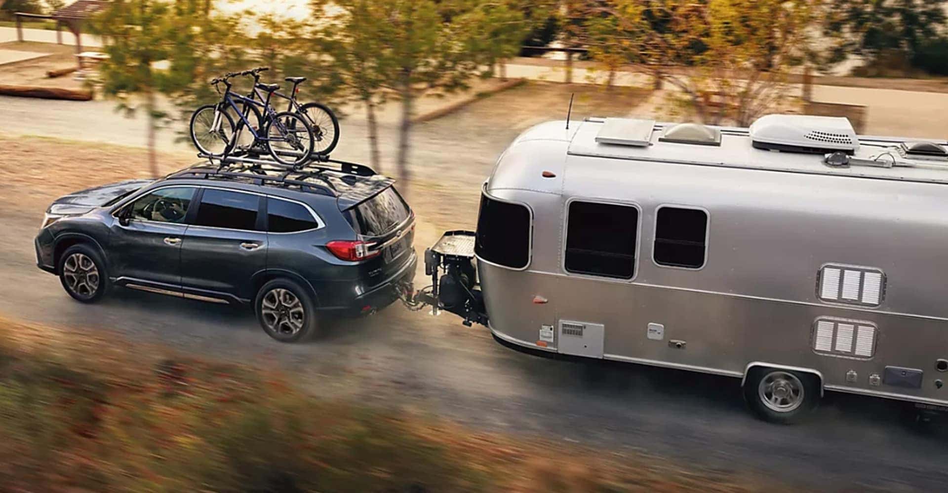 Suburu Towing Camper