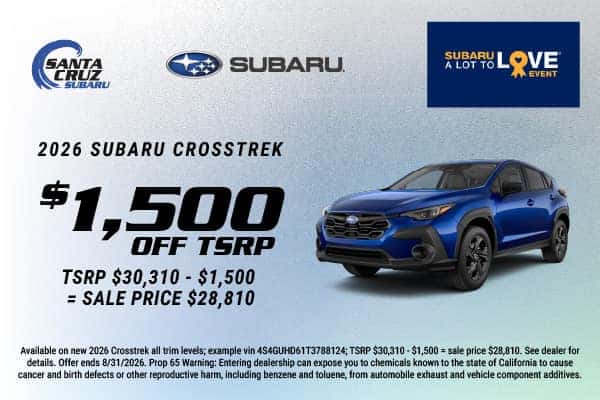2026 Crosstrek August offer