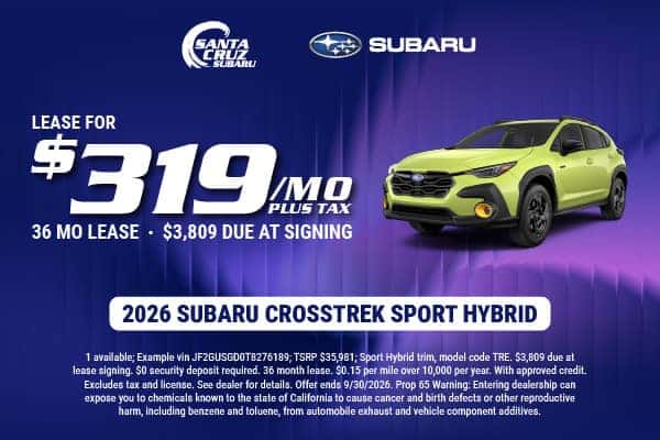 2026 Crosstrek Sport Hybrid September offer