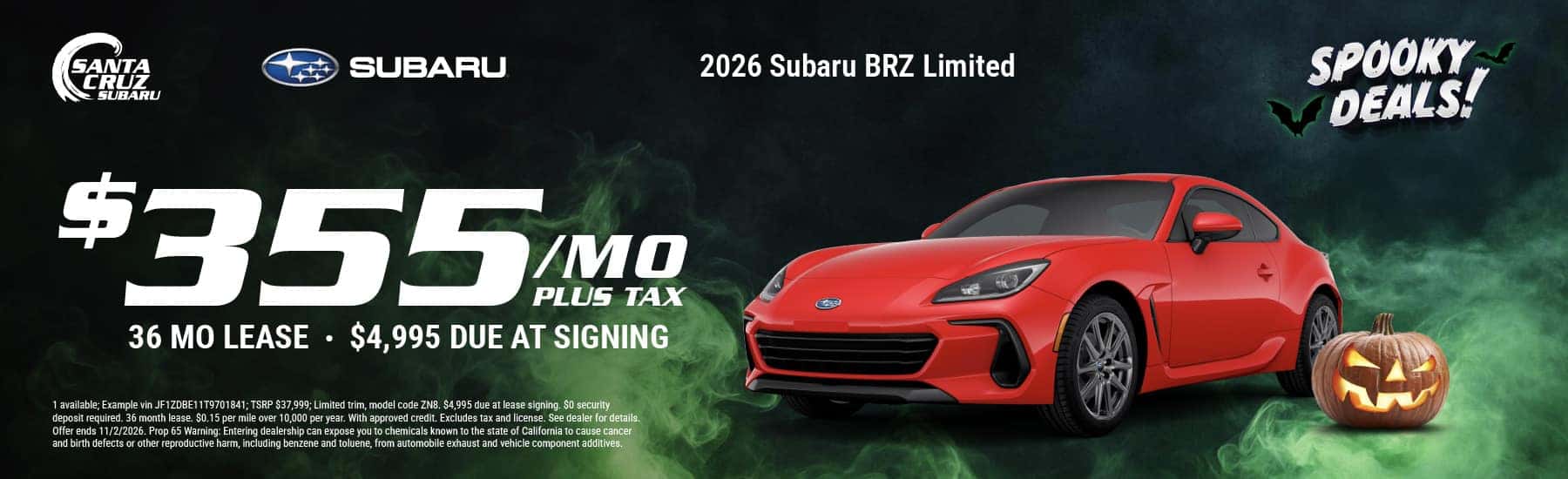 2026 BRZ Limited October offer