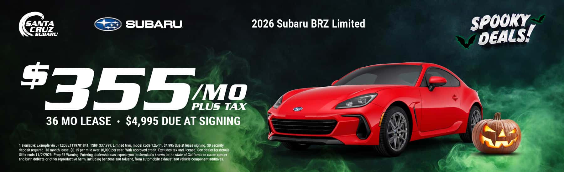 2026 BRZ Limited October offer