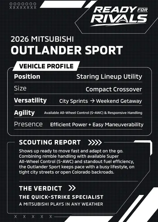 Mitsubishi Outlander Sport stats