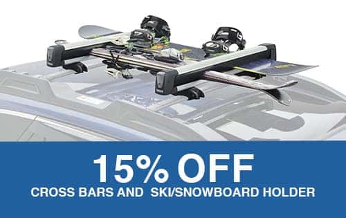 15% off Subaru Cross Bars, Ski & Snowboard Holders