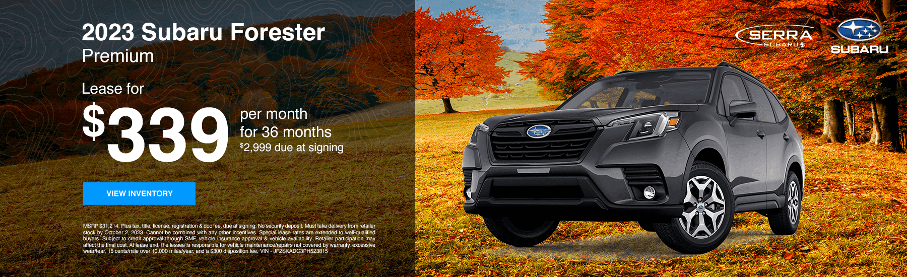 NEW 2023 SUBARU FORESTER PREMIUM