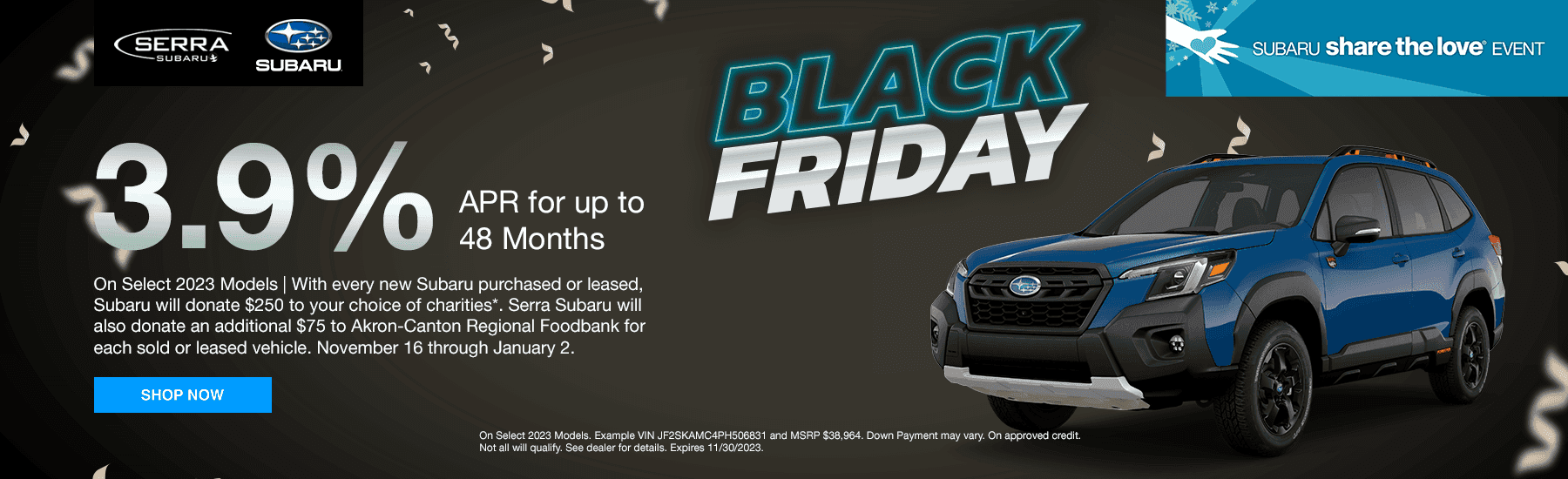 3.9% APR for up to 48 months