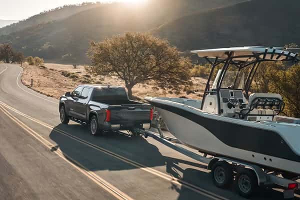 2026 Toyota Tundra towing a trailer