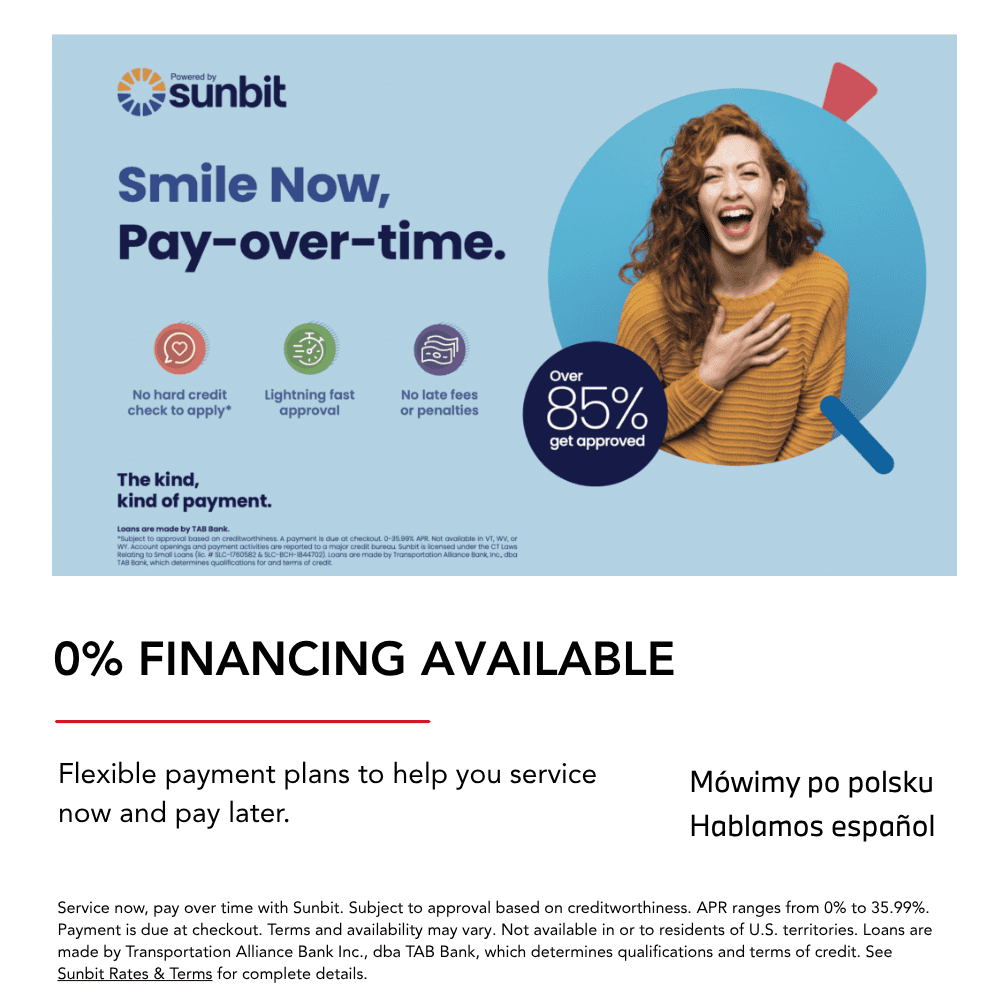 0% Sunbit Financing