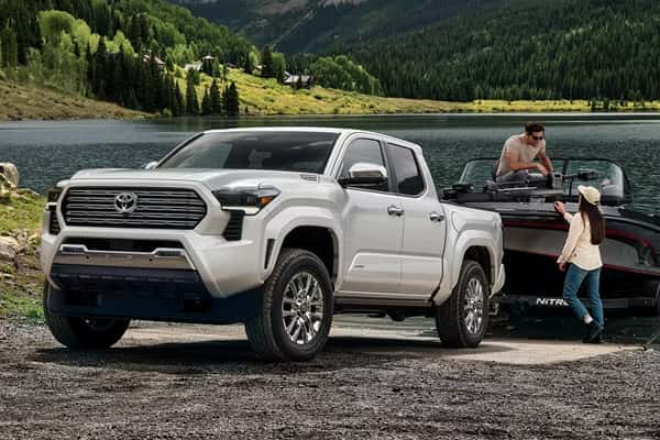 2026 Toyota Tacoma driving on the road