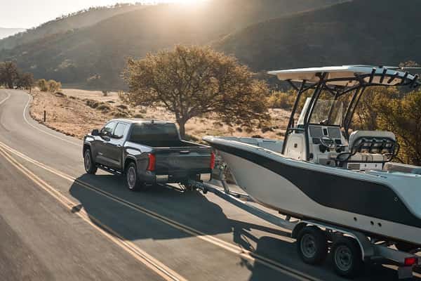 2026 Toyota Tundra towing a trailer