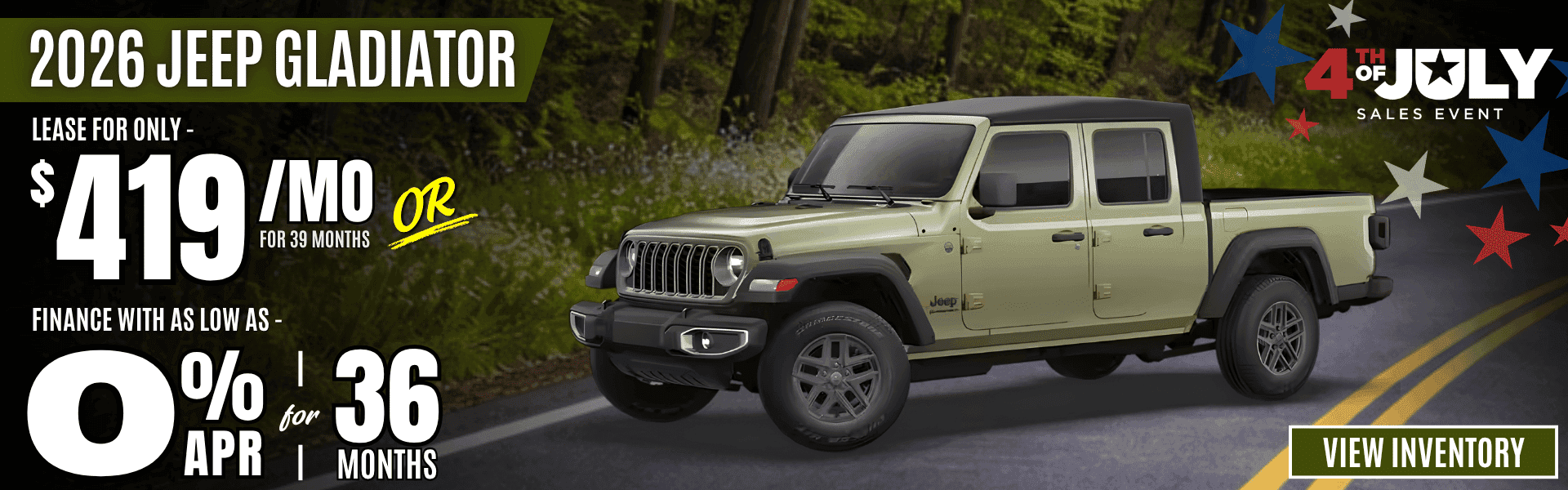 jeep gladiator lease apr offer july26