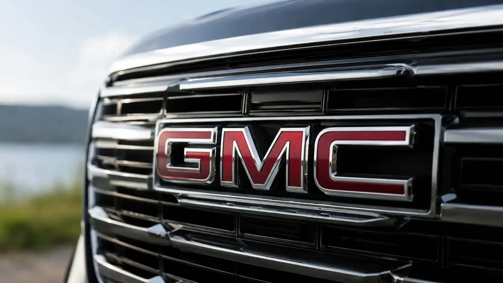 GMC grille with bold emblem