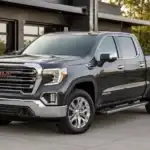 Sleek GMC truck in modern setting