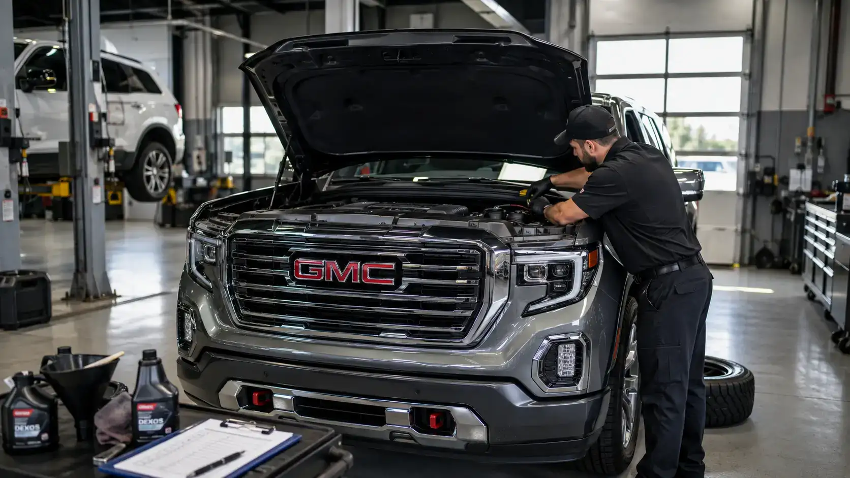 GMC Truck Service Bay Checkup