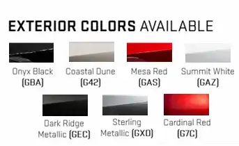 2027 SIerra 1500 exterior colors
