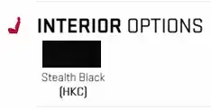 Stealth Black with Bright White accents