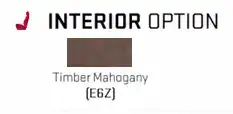 Timber Mahogany with Bright White accents