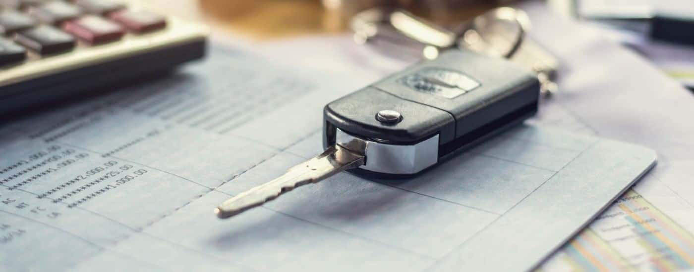 Key fob on desk