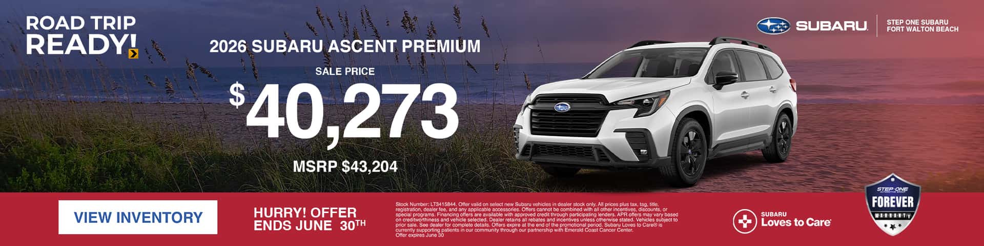 2026 Ascent Premium Sale Price Offer