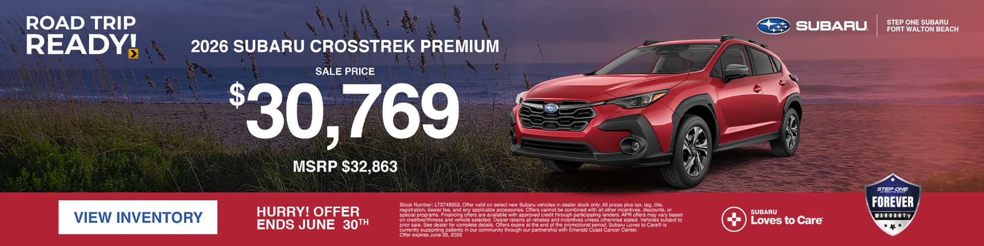 2026 Crosstrek Premium Sale Price Offer