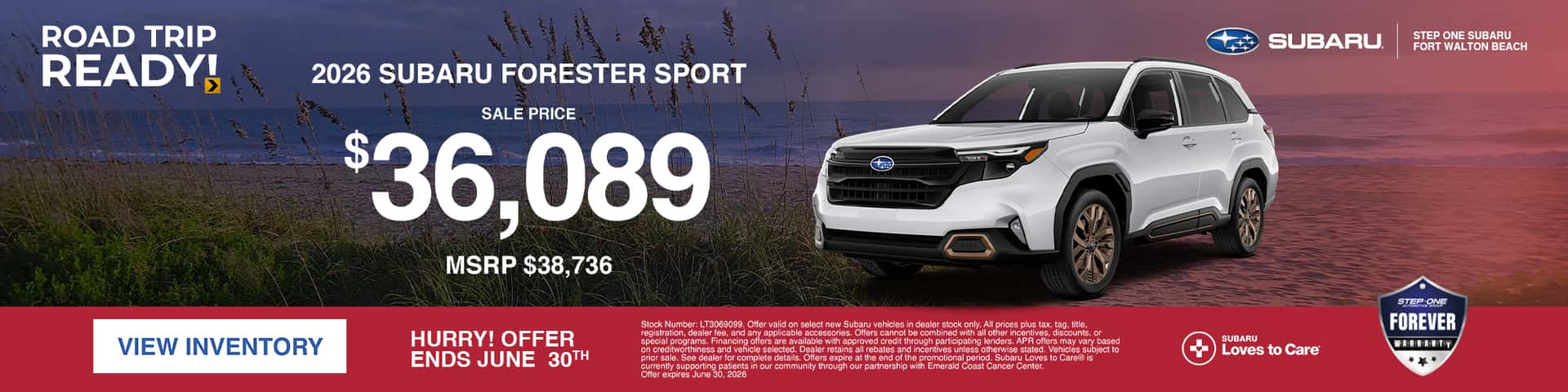 2026 Forester Sport Sale Price Offer
