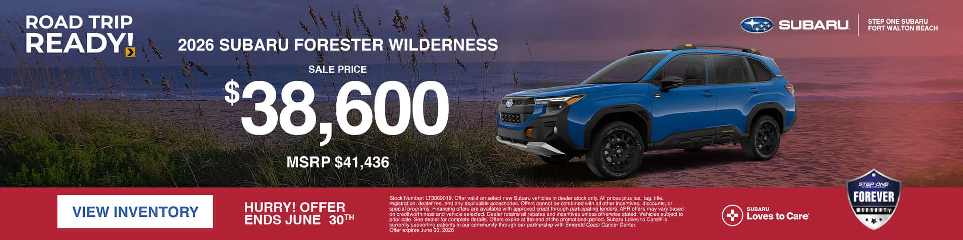 2026 Forester Wilderness Sale Price Offer