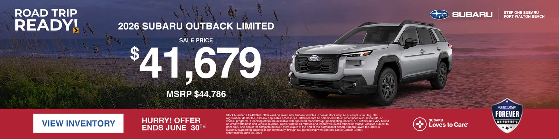 2026 Outback Limited Sale Price Offer