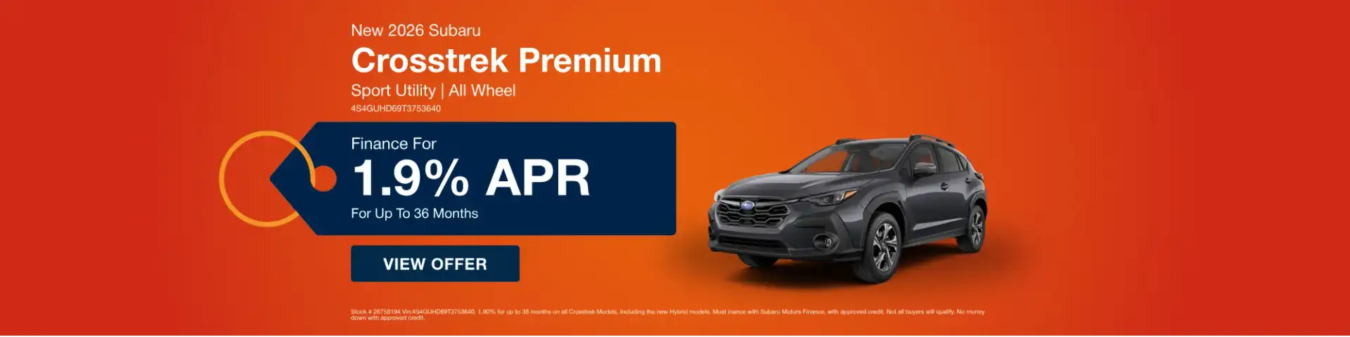 July Crosstrek Offer