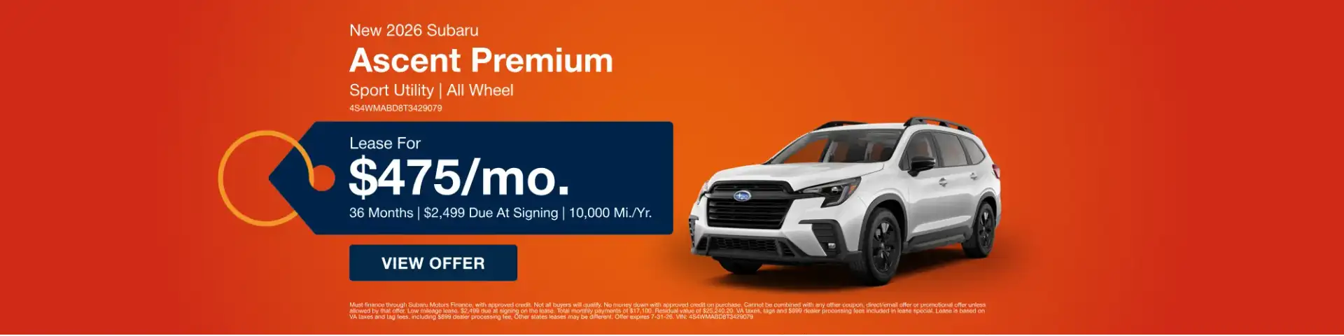 July Ascent Offer