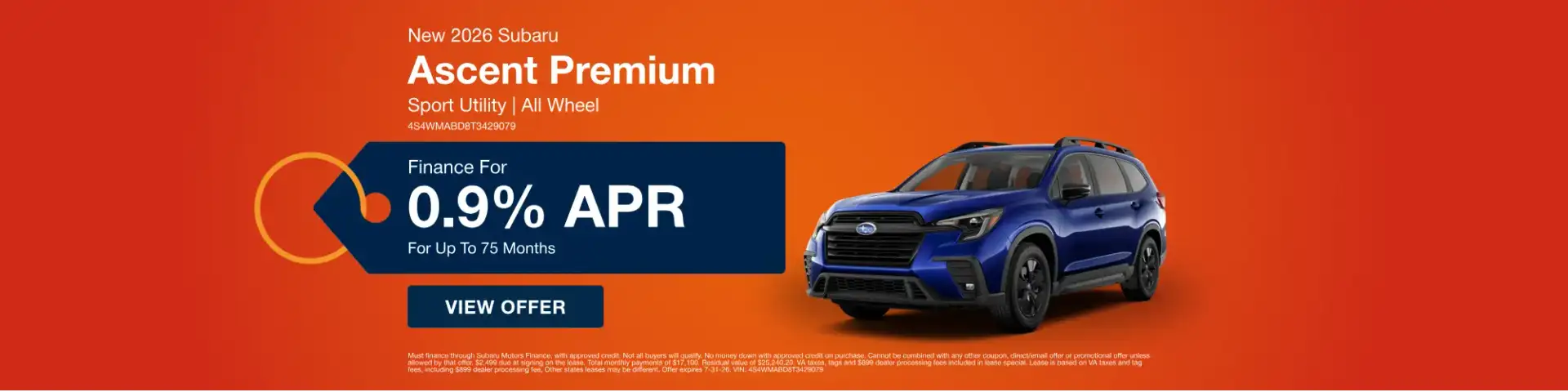 July Ascent Offer