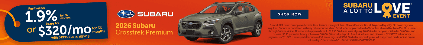 August Crosstrek Offer