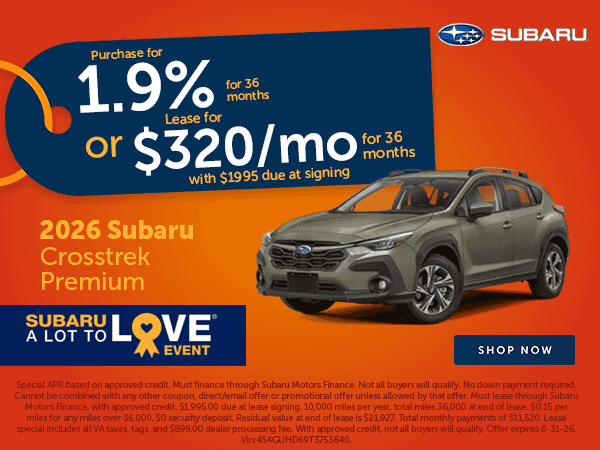 Crosstrek Savings!