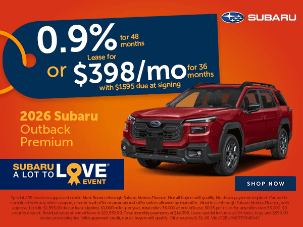 Outback Savings!