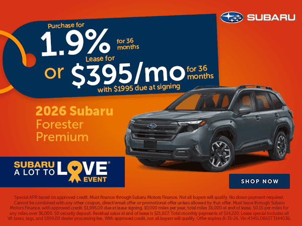 Forester Savings!