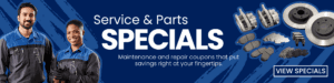 subaru service and parts specials banner