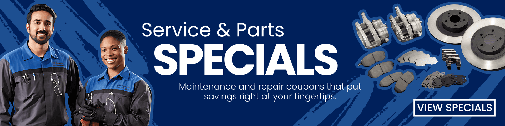 subaru service and parts specials banner